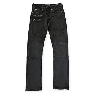 Salvage Buckle Havoc Slim Straight Jeans Black Men's 29x29 Slim Fit